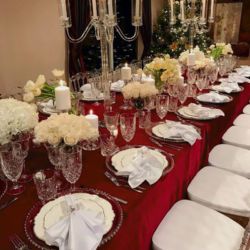 prestieranie na stôl na veľké svadby